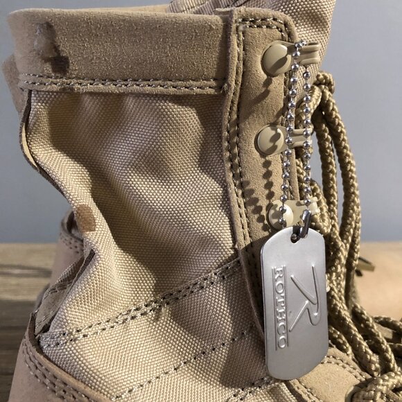 Rothco Desert Sand Lightweight Tactical Boots V-Max Leather Military High Boots